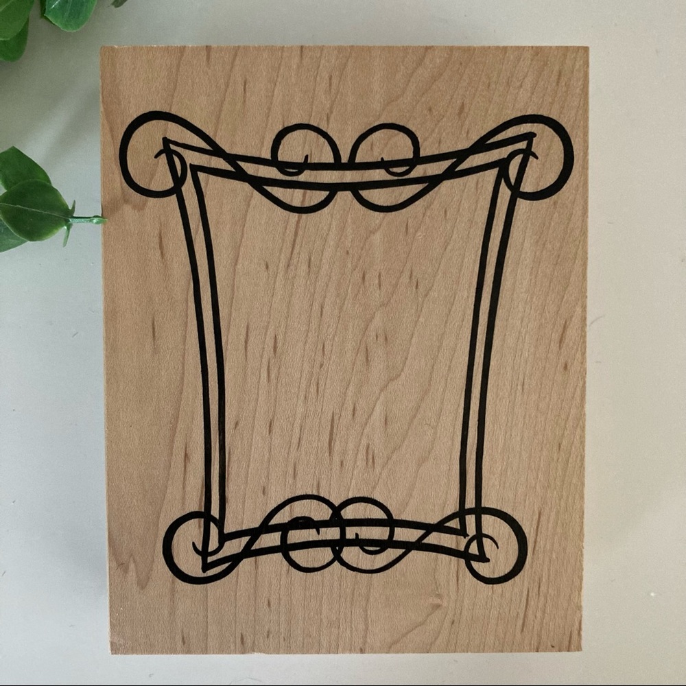 ANM “Post Modern Frame” Lg Single Rubber Stamp